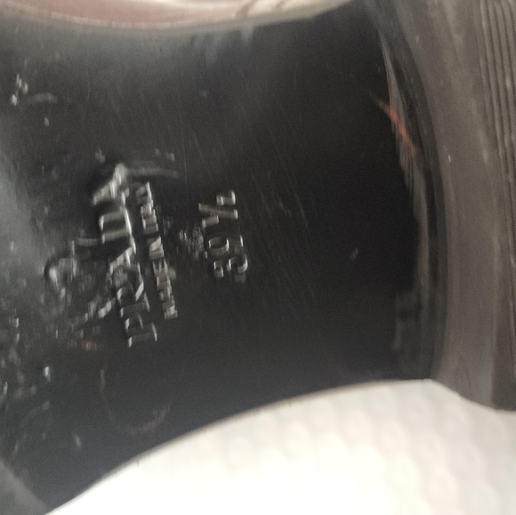 PRADA DOUBLE BUCKLE MOTORCYCLE MOTO BOOTS Brown LEATHER BIKER BOOTS Sz 39.5/9 - Picture 8 of 8